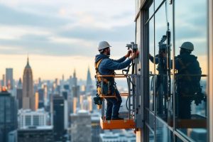 Фасадные подъёмники: выбор и аренда для высотных работ
