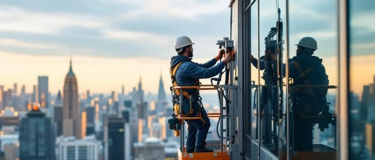 Фасадные подъёмники: выбор и аренда для высотных работ