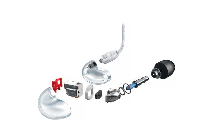 Shure se846-cl professional sound isolating earphones with quad high definition microdrivers and true subwoofer, secure in-ear fit - clear